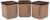 Asian Plastowares – Airtight Rectangular Storage Containers | Set of 3 | 1300ml each | Storage Container for Kitchen | Ideal for dry fruits, chocolates, biscuits, namkeen, snack | BPA Free| Brown