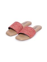 ZOUK Women’s Jute Handcrafted Wadiyar Qila Casual Flats Pink – 38