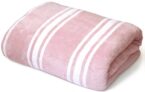 Cortina Stripe Printed Towels for Bath (70 x 140 cm) 380 GSM Microfiber, Ultra Soft, Highly Absorbent & Quick Dry for Gym, Beach & Bathroom Towels for Men, Women & Kids (Pink Big Stripe)
