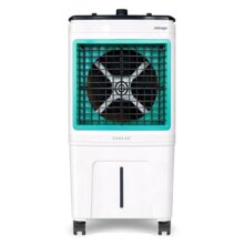 Cadlec Chillmate 50L Desert Air Cooler For Home, High Speed Fan With Powerful Air Throw, Inverter Compatible, Anti-Bacteria Honeycomb Pad, Ice Chamber With Glass Top, 3 Year Warranty | White
