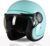 TVS MissFit Women’s Open Face Helmet | Lightweight Shell | Pastel Colors Designed Exclusively for Women | Extreme Comfort Fit for Girls | Clear Visor | DOT & ISI Certified (Aqua/S)
