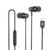Amazon Basics Ep2 In Ear Type C Wired Earphones With Mic, Tangle Free 1.18 Metre Cable, Metallic Design, 10Mm Drivers, In Line Mic & Volume Controller (Black)