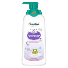 Himalaya Extra Moisturizing Baby Wash 400Ml | No Tears Formula |With Olive Oil, Aloe Vera & Milk | Cleanses And Moisturizes Baby’S Skin