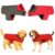 Sage Square Double-Sided Quilted Dog Jacket – Weather-Resistant, Lightweight, Waterproof, Designed For Comfort & Warmth, Adjustable Fit, Perfect For Indoors Or Outdoors (Quilt Red, Xxl – 22 Inch)