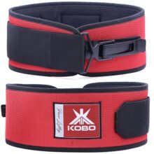 Kobo Flex Weave Lever Powerlifting Belt Bodybuilding Deadlift Squat Workout Strength Training For Men & Women
