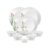 La Opala Opal Glass Crockery | for Family of 2 | Dinner Set 10 pcs Pink Florets | Plates & Bowls for Dining | Microwave Safe | 100% Vegetarian | Extra Strong | Extra Light & White