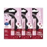 Vaseline Rouge Romance Emily In Paris Limited Edition Red Tinted Lip Balm Stick 3G (Pack Of 3)