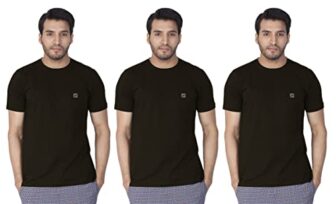 Lux Nitro Men’s Regular Fit Round Neck T-Shirt_Black