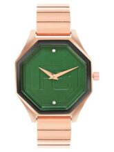 French Connection Ascend Green Rectangle Dial Womens Analogue Watch FCN090RGM
