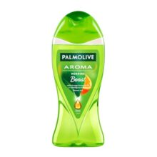 Palmolive Aroma Morning Tonic Body Wash, 250ml Shower Gel Single Bottle, 100% Natural Citrus Essential Oil & Lemongrass Extracts for a Smooth Skin, Green