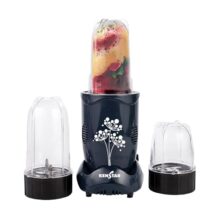 Kenstar Nutrino Mixer Grinder Blender | 3 Jar 350W | High Power Motor Juicer | Blender And Mixer | Durable Abs Body | Blue & Black