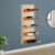 DELITE KOM 24 Inch Wide, 5 Shelf Metal Shoe Rack Wall Mounted for Home with Central Lock Holds Upto 15 Shoes or 25 Slippers Pair | 1 Year Warranty | (67 x 24 x 5 Inch, Ivory_Orange) DIY Space Saving