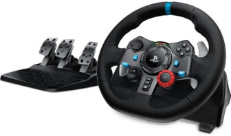 Logitech G29 Driving Force Racing Wheel,Floor Pedals  Motion Controller(Black, For PC, PS3, PS4, PS5)
