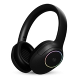 OOGE Echo 200 Wireless Bluetooth Headphones (Black), 30H Playtime, RGB Light, 250mAh Battery, Bluetooth 5.3, 10m Range, 800H Standby Time, 1-Year Warranty