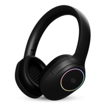 OOGE Echo 200 Wireless Bluetooth Headphones (Black), 30H Playtime, RGB Light, 250mAh Battery, Bluetooth 5.3, 10m Range, 800H Standby Time, 1-Year Warranty