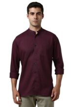 Van Heusen_Mens__Shirt_(VHSFFCUB794968_Maroon_42)
