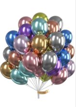 Mix Metallic Balloons Set -70 Brithday Decoration, Anniversary,Baby Shower & Bachelor Party, Multicolour Balloons