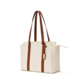 Mokobara The Sunflower Tote Bag | Lightweight For Daily Use And Work With Luggage Sleeve And 14″ Laptop Compartment For Women (Coconut Cream 3.0)