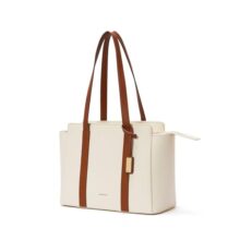 Mokobara The Sunflower Tote Bag | Lightweight For Daily Use And Work With Luggage Sleeve And 14″ Laptop Compartment For Women (Coconut Cream 3.0)