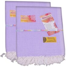 Nic Bhagalpuri Handloom Pure Organic Lemon Soft Silk Andi Dull Chadar For Sleeping/Odhne Wali Chadar/All Season Blanket For Ac Rooms_Pack Of 2