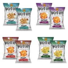 Grami Superfoods Wicked Premium Assorted Millet Snack – Pack of 8 ( 240g) – Each Pack Contains Coconut Crunch, Quinoa Peri Peri, Tangy Tomato, and Cheese Mint | Baked Not Fried | High Protein Millet & Quinoa Based Snacks | Savory & Sweetened with Jaggery | Gluten Free Snack | No Preservative | No-GMO | | Healthy Snacks for Kids | Healthy Snacks for Adults | Lower Blood Sugar | Weight Loss | Low GI | Protein Snack