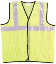 Safety Jacket Reflective High Visibility use For Airport, Construction, Emergency, Landscaping, Paving,Traffic, Sanitation, Security Guard, Engineering jacket,60GSM Mesh, AK-605 (PACK OF 75)
