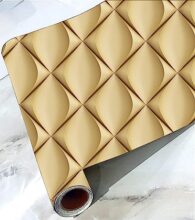Cabana Homes Pvc Self-Adhesive Wallpaper, Wall Panel Design, 45 X 125 Cm, 2 Rolls (12 Sq. Ft) Made In India