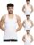 Lux Champion Men’s Vest | 100% Super Combed Cotton | Ultra-Soft, Breathable & Sweat-Absorbent | Skin-Friendly, Durable with Needle Drop Design (Pack of 4)(White-100cm)