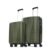 Aristocrat Airpro Set of 2 Cabin (Small Size) & Medium Size (Check-in) Hard Case Trolley Bags, 8 Wheels, Polypropylene Case Luggage, Combination Lock, Unisex, 3-Yr Global Warranty, Ivy Green