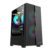 Zebronics Twoface Premium Gaming Cabinet/Case, Mini-Tower, Supports Matx | Itx, 3 Built-In Inner Glow Rgb Fans, Led Control Switch, Tempered Glass, Usb 3.0, Magnetic Dust Filter (Black)