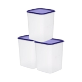 Happy Cove Kitchen Container Set – Durable Containers For Kitchen Storage Set, Bpa-Free, Stackable, Clear Organizers For Pantry, Fridge, And More | 5.5L | Set Of 3 | Microwave Safe | Dishwasher Safe