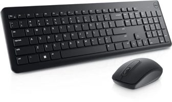Dell Usb Wireless Keyboard And Mouse Set- Km3322W, Anti-Fade & Spill-Resistant Keys, Up To 36 Month Battery Life, 3Y Advance Exchange Warranty, Black