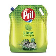 Pril Lime Liquid Dishwash Gel – 2L Pouch | Dish Cleaning Liquid Gel With German Technology – Active Power Molecules Leaves No Residue, Grease Cleaner For All Utensils