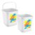 Nayasa 7.5 Litre Square Plastic Bucket, Set Of 2 | Durable Water Storage Bucket | Household & Bathroom Utility | Lightweight & Sturdy Design | White