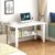 Matterhorn Engineered Wood Office Table, Work From Home Table With Shelf For Storage (Diy, 900 X 500 X 800 Cm, Rmoot-10001Ebonyblack) (Whitemist)