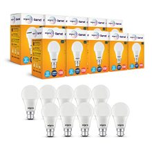 Wipro Garnet 10W Led Bulb For Home & Office |Cool Day White (6500K) | B22 Base|220 Degree Light Coverage |4Kv Surge Protection |400V High Voltage Protection |Energy Efficient | Pack Of 10