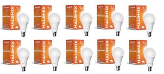 Halonix 12W B22 Base LED Bulb – Cool Daylight (6500k) | Energy Efficient | Best led bulb for home | Surge Protection up to 4KV | Rated Life 15000 Hrs | for Home & Office |Pack of 10