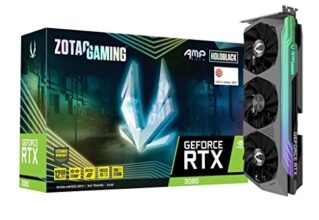 ZOTAC Gaming GeForce RTX 3080 AMP Bold GDDR6X 12GB 384bit PCIe 4.0 Graphics Card with IceStorm 2.0 Cooling & Spectra 2.0 RGB Lighting & 3 Years Warranty + 2 Years Extended Warranty (HoloBlack)