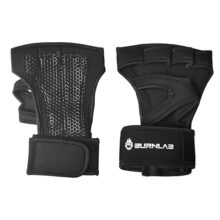 BURNLAB Weight Lifting Gloves with Wrist Support, Work Out Gloves, Gym Gloves – Great for Cross Training, Pull Ups, Calisthenics and Gym, Workout Gloves for Men & Women (Black, XL)