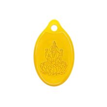 Muthoot PAPPACHAN Swarnavarsham 24K (999) Yellow Gold Oval Laxmi Pendant 2 Gram