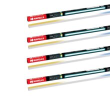 Havells 20W 3 in 1 LED Batten Tubelight|Energy Efficient|Three Color Temperatures(Warm White,Neutral White,Cool White)|Upto 4KV Surge Protection |Made in India | (Triyca)|Pack of 4