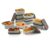 Aquaware Plastic Storage Food Containers with Lid Set of 12(6x350ml & 6x250ml)Ivory Chocolate,BPA Free Food Grade Plastic Container,Microwave & Dishwasher Safe,Airtight Leak Proof,Lunch box for office