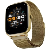 Fire-Boltt Ninja Call Pro Max Ultra Bluetooth Calling Smart Watch, 2.01″ Hd Display, 120+ Sports Modes, Health Suite, Ai Voice Assistance, Spo2 Smartwatch For Men & Women – Gold Link