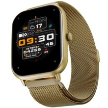 Fire-Boltt Ninja Call Pro Max Ultra Bluetooth Calling Smart Watch, 2.01″ Hd Display, 120+ Sports Modes, Health Suite, Ai Voice Assistance, Spo2 Smartwatch For Men & Women – Gold Link