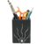 Sambhav crafts Decorative Embossed Design Pencil and Pen Stand | Desk Organizer for Stationery Storage | Suitable for Office Desk, Study Table, Home and Workspace Use (Design 4)