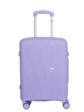 Wiki Zine 8 Wheel Hardside Polycarbonate Trolley by Wildcraft,Large,Pstl_Prpl