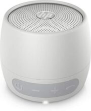 HP 360 Mono Portable Silver Bluetooth Speaker with Built-in Microphone Ip54 Dust and Water Resistance (2D801AA)