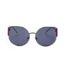 Intellilens | Branded Latest And Stylish Sunglasses | 100% Uv Protected | Light Weight, Durable, Premium Looks | Men & Women | Black Lenses | Cateye | Medium