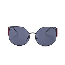 Intellilens | Branded Latest And Stylish Sunglasses | 100% Uv Protected | Light Weight, Durable, Premium Looks | Men & Women | Black Lenses | Cateye | Medium