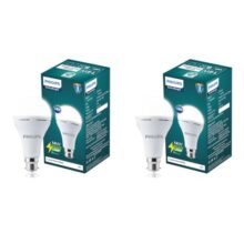 PHILIPS 14W Emergency LED Bulb | Stellar Bright B22 Inverter LED Bulb for Power Cuts | Crystal White, Pack of 2